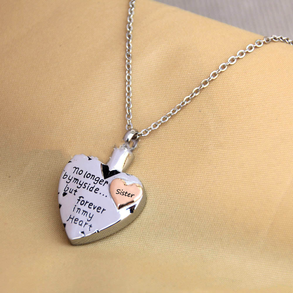 Heart Shaped Pet Ashes Necklace In Memory Of Loved Ones