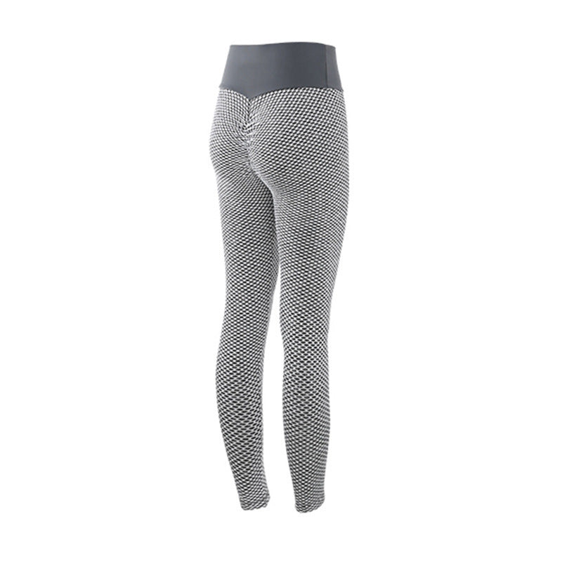 Plaid Seamless High Waist Breathable Legging