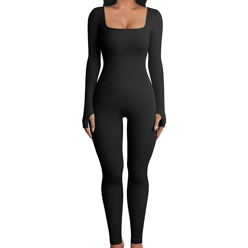 Seamless Long Sleeve Shapewear Hip Lift Jumpsuit