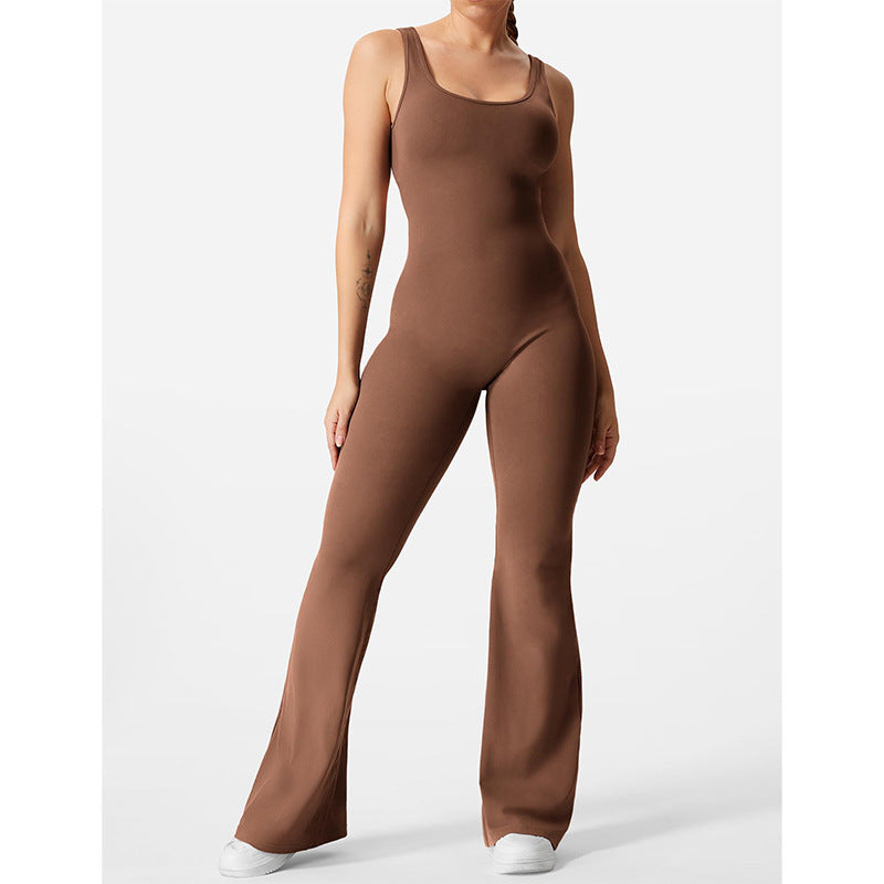 Slim Fit Hip Raise Sexy Backless Jumpsuit