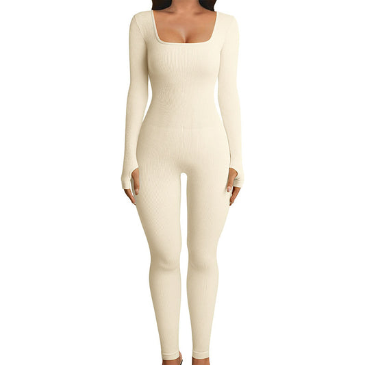 Seamless Long Sleeve Shapewear Hip Lift Jumpsuit