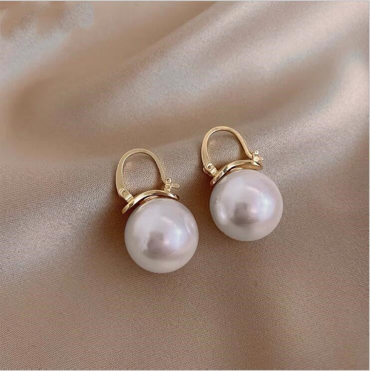 Pearl Earrings Female Retro Temperament Simple Female