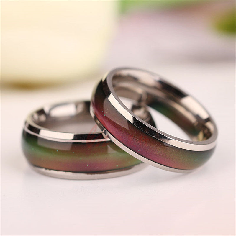 Fashion Changing Color Adjustable Mood Ring