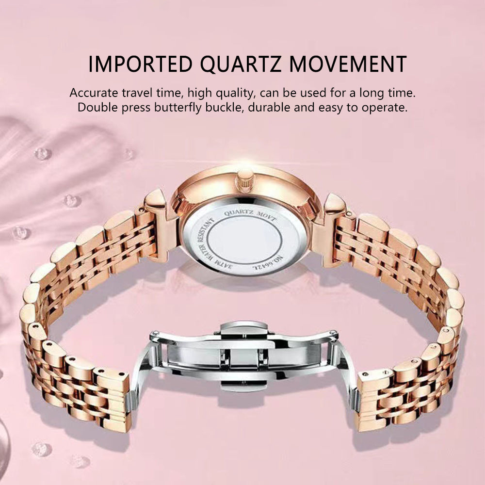 Casual Fashion Waterproof Quartz Watch Ladies