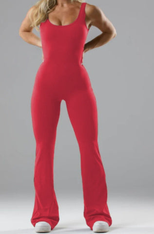 Slim Fit Hip Raise Sexy Backless Jumpsuit