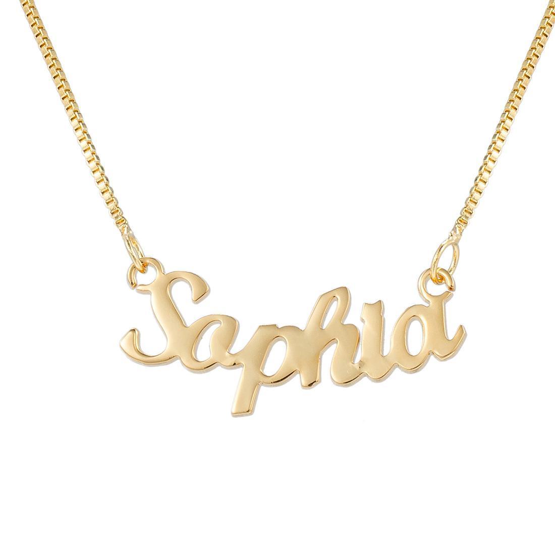 Simple Atmospheric Custom Name Necklace