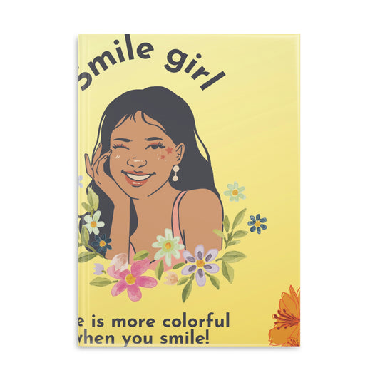 Smile - Hardcover Notebook with Puffy Covers