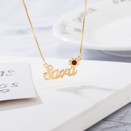 Simple atmosphere Custom Name Necklace