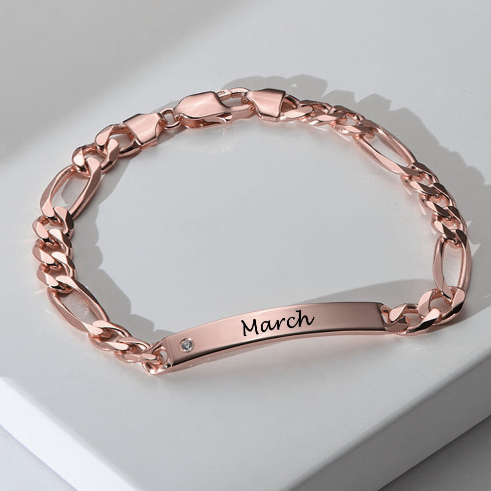 Men B18.Bar diamond bracelet