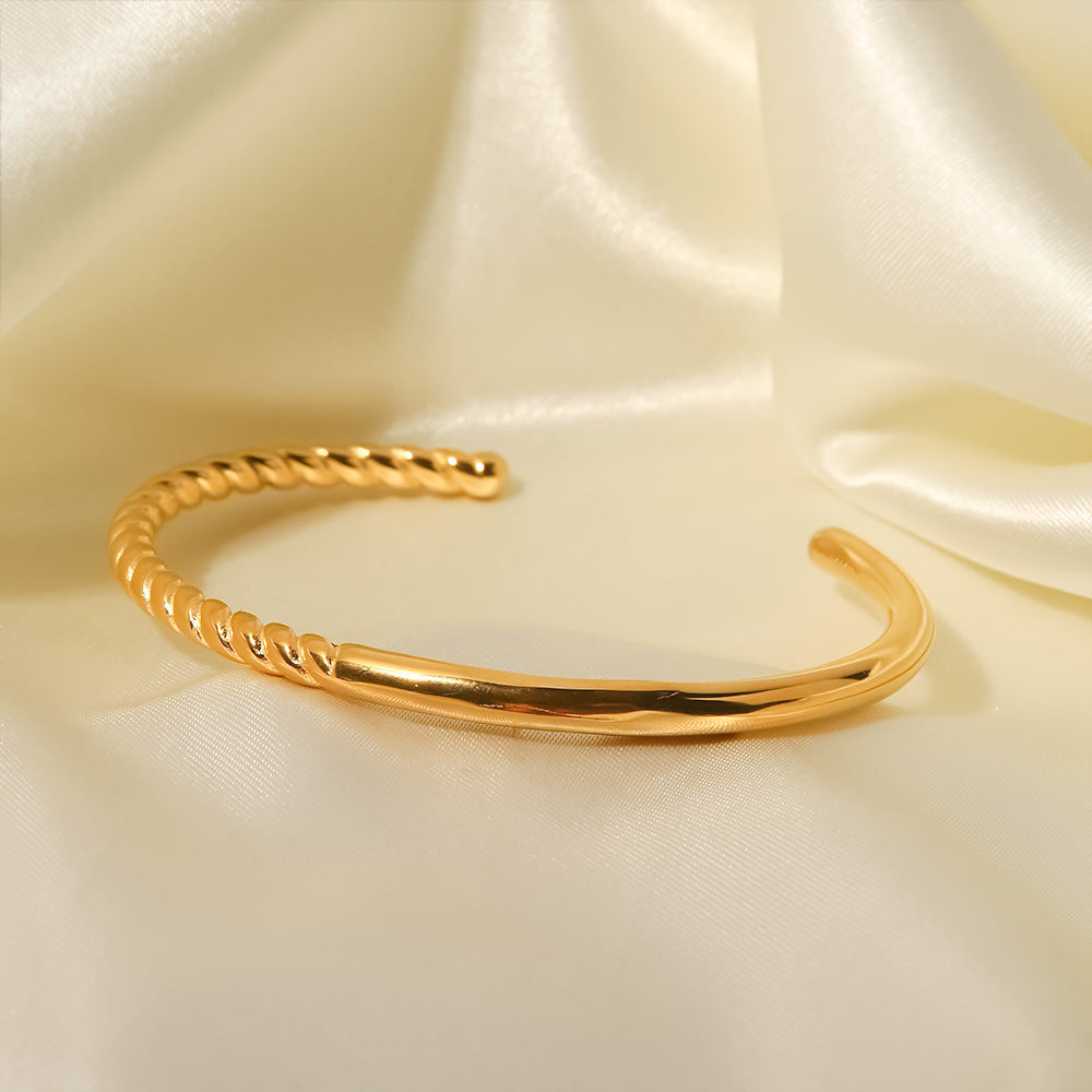 18K Gold Plated Open Open Bracelet