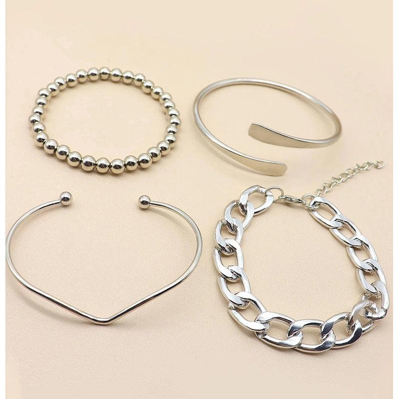 B7.4pcs Simple Plain Bracelet - Elle Royal Jewelry