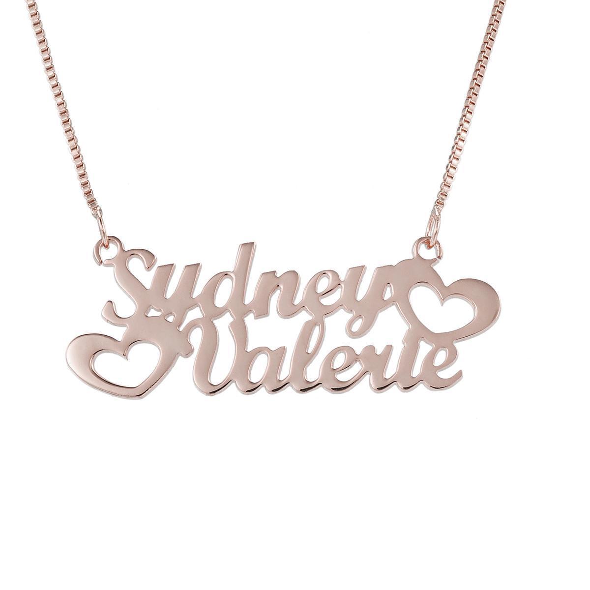 Noble Two Floors Custom Name Necklace