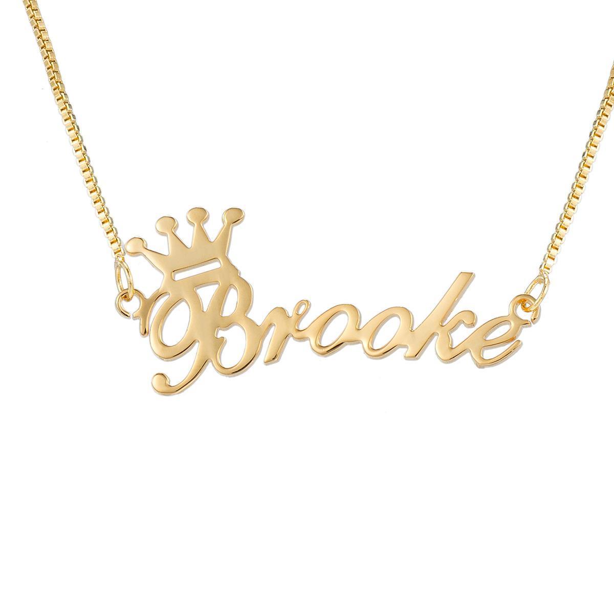 Fashion Crown Custom Name Necklace