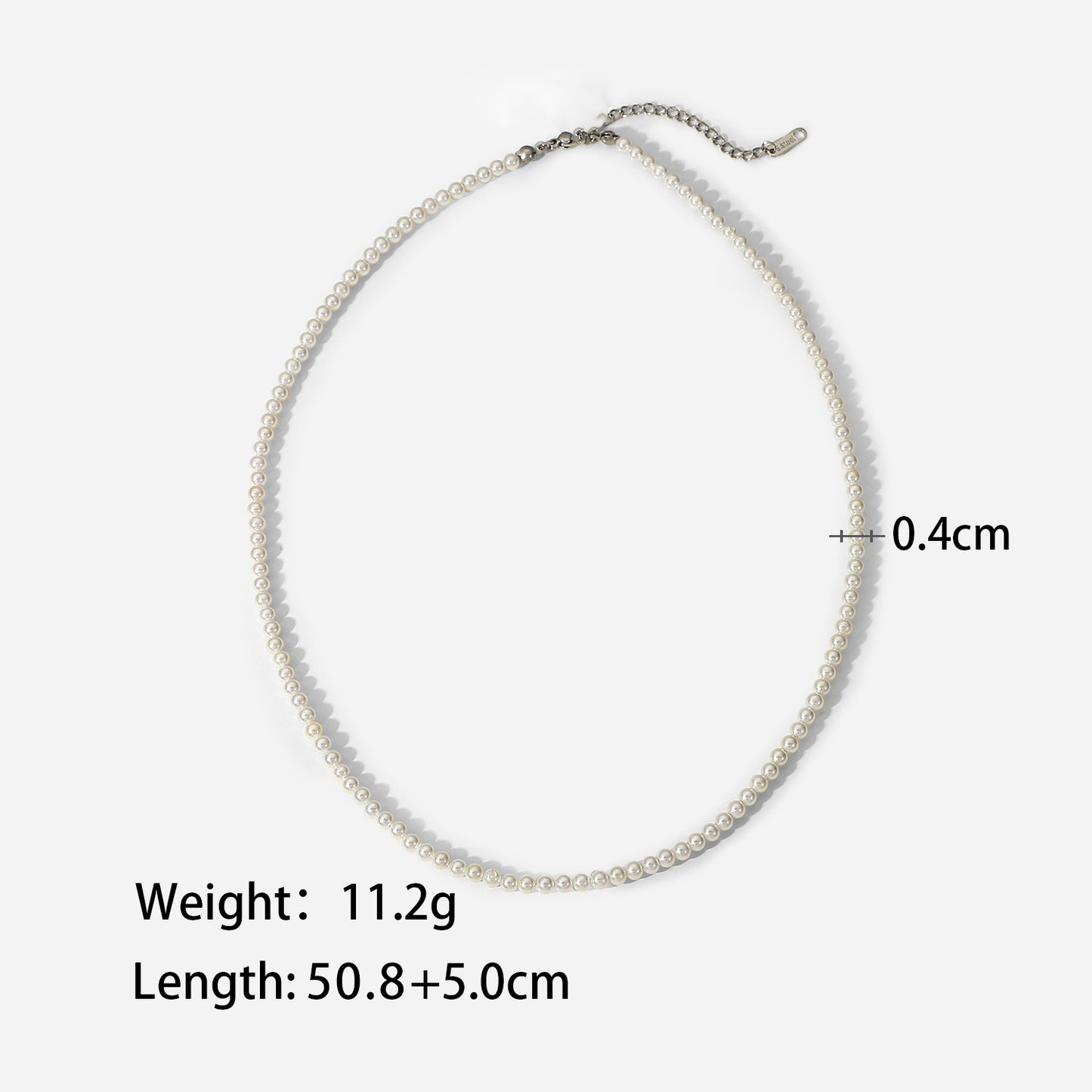 Men Fashionable Simple Pearl Necklace