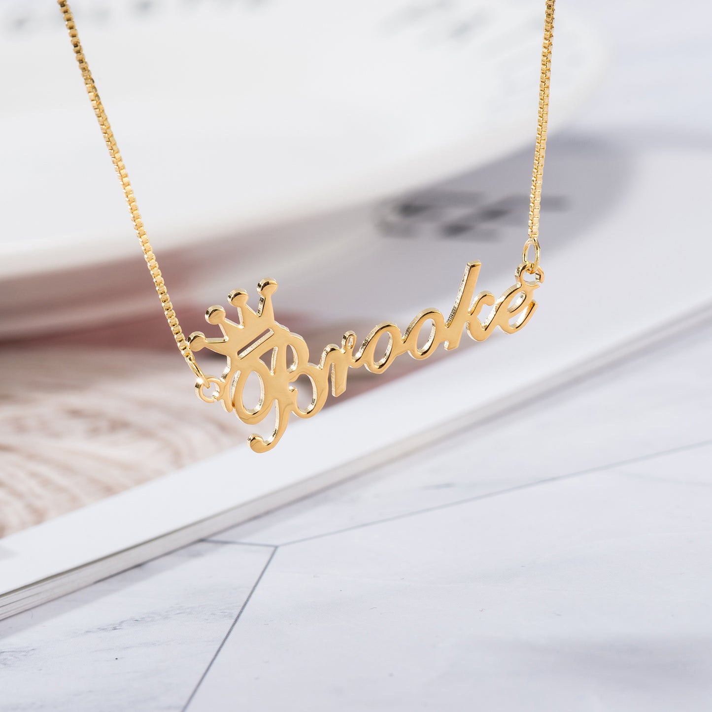 Fashion Crown Custom Name Necklace