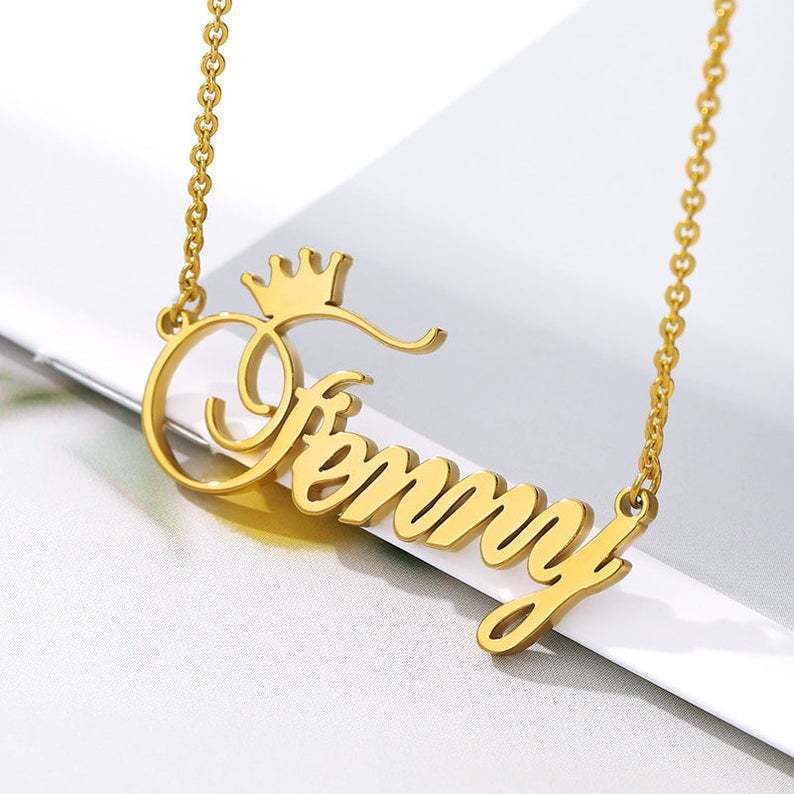 s925 silver personalized customizable alphabet necklace