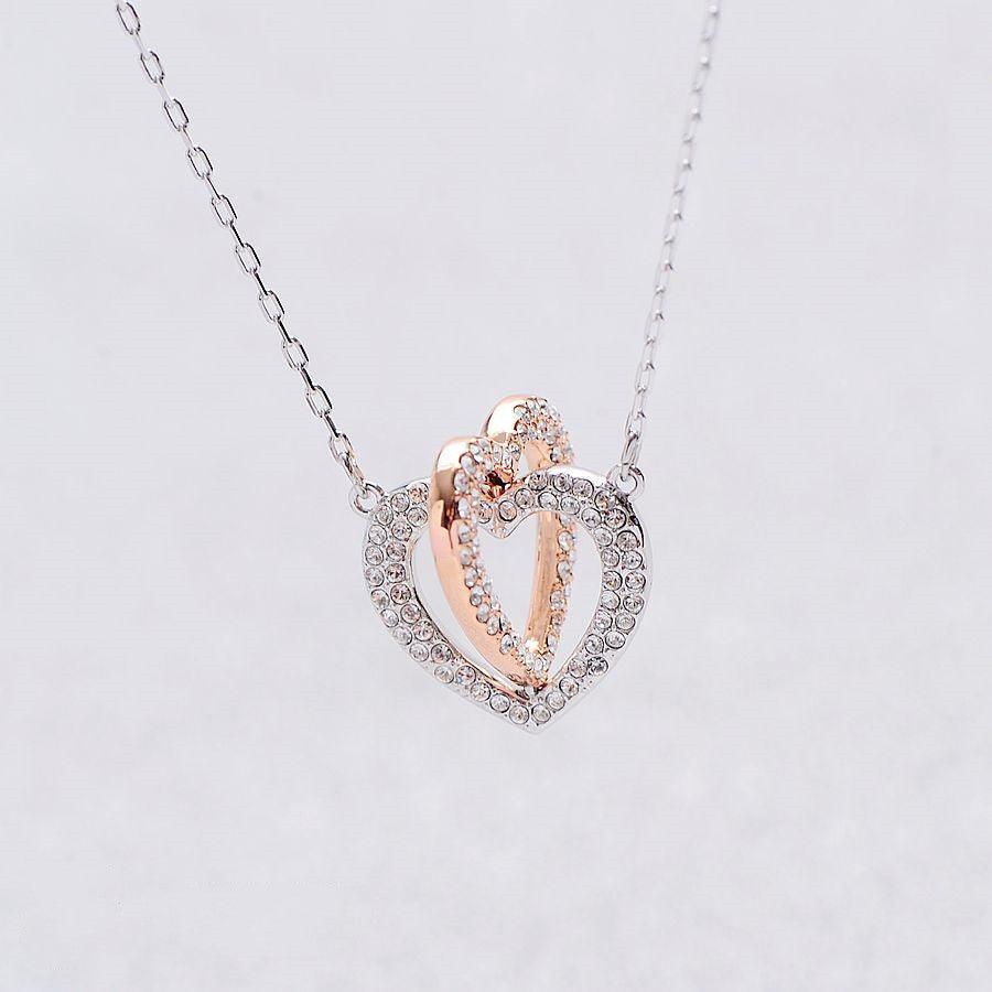 N8.Interlocking Heart Necklace - Elle Royal Jewelry