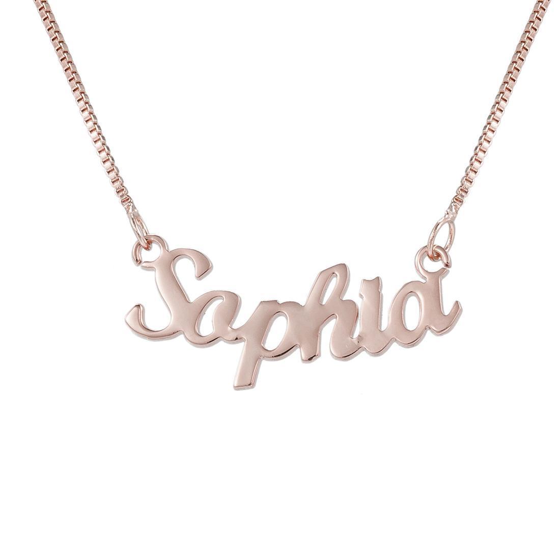 Simple Atmospheric Custom Name Necklace