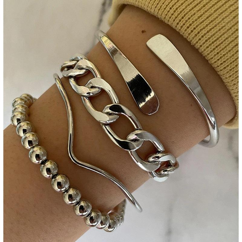 B7.4pcs Simple Plain Bracelet - Elle Royal Jewelry