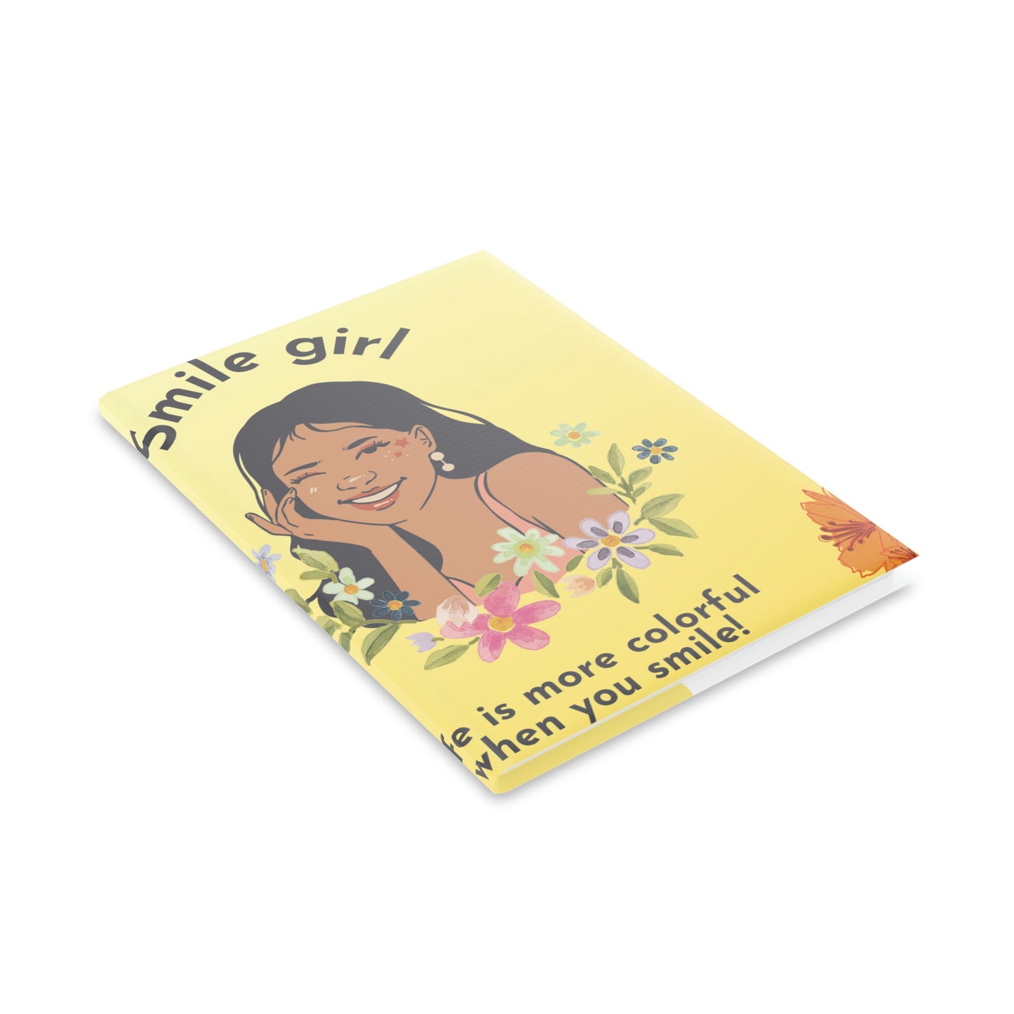 Smile - Hardcover Notebook with Puffy Covers