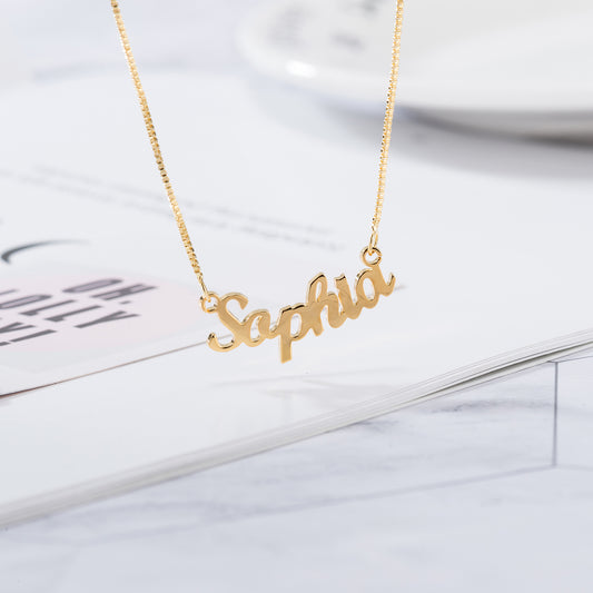 Simple Atmospheric Custom Name Necklace