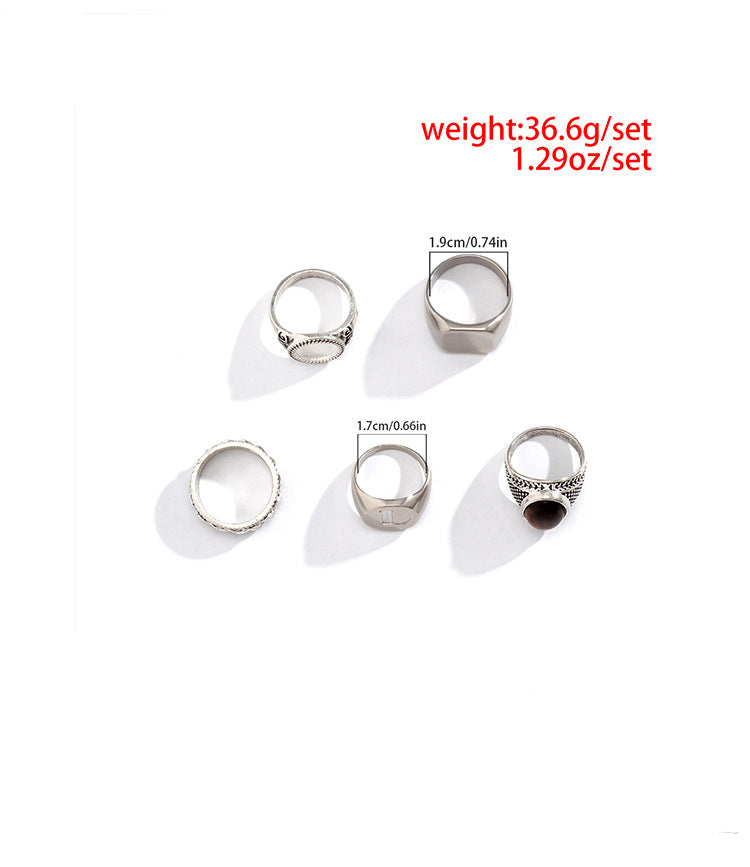 Men Stylish Simple Geometric Ring