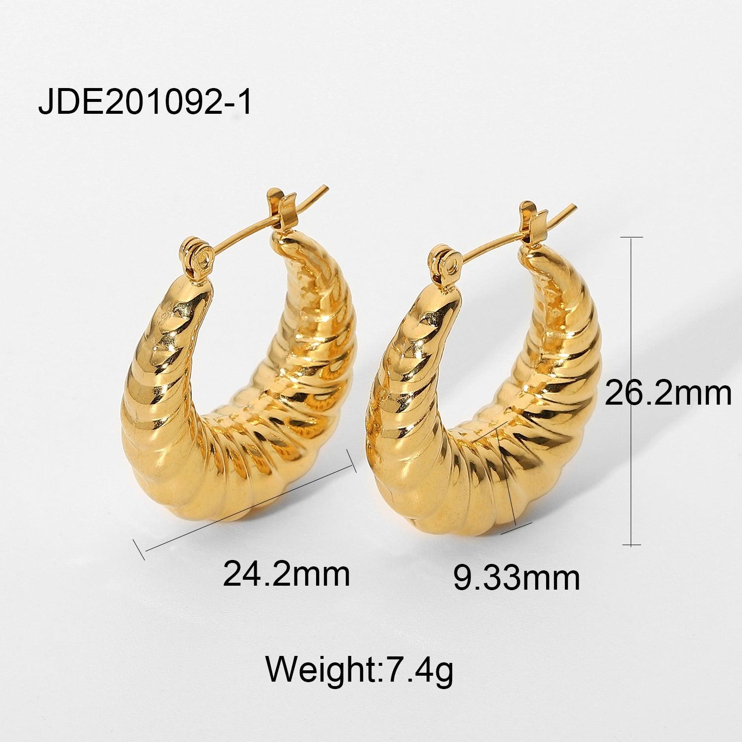 E13.Croissant Earrings - Elle Royal Jewelry