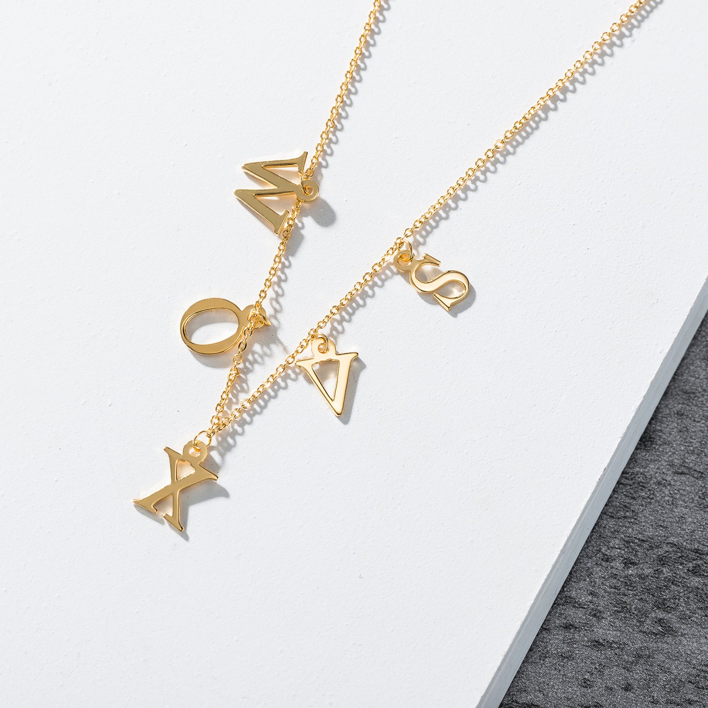 Handmade Multiple Single Letter Customizable Necklace