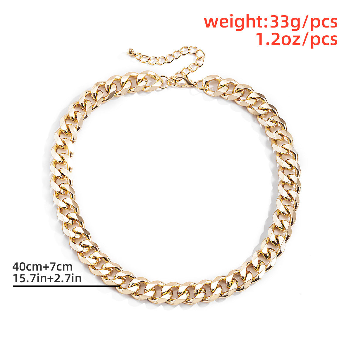 Men Fashion Geometric Snake Bone Chain Design Necklace