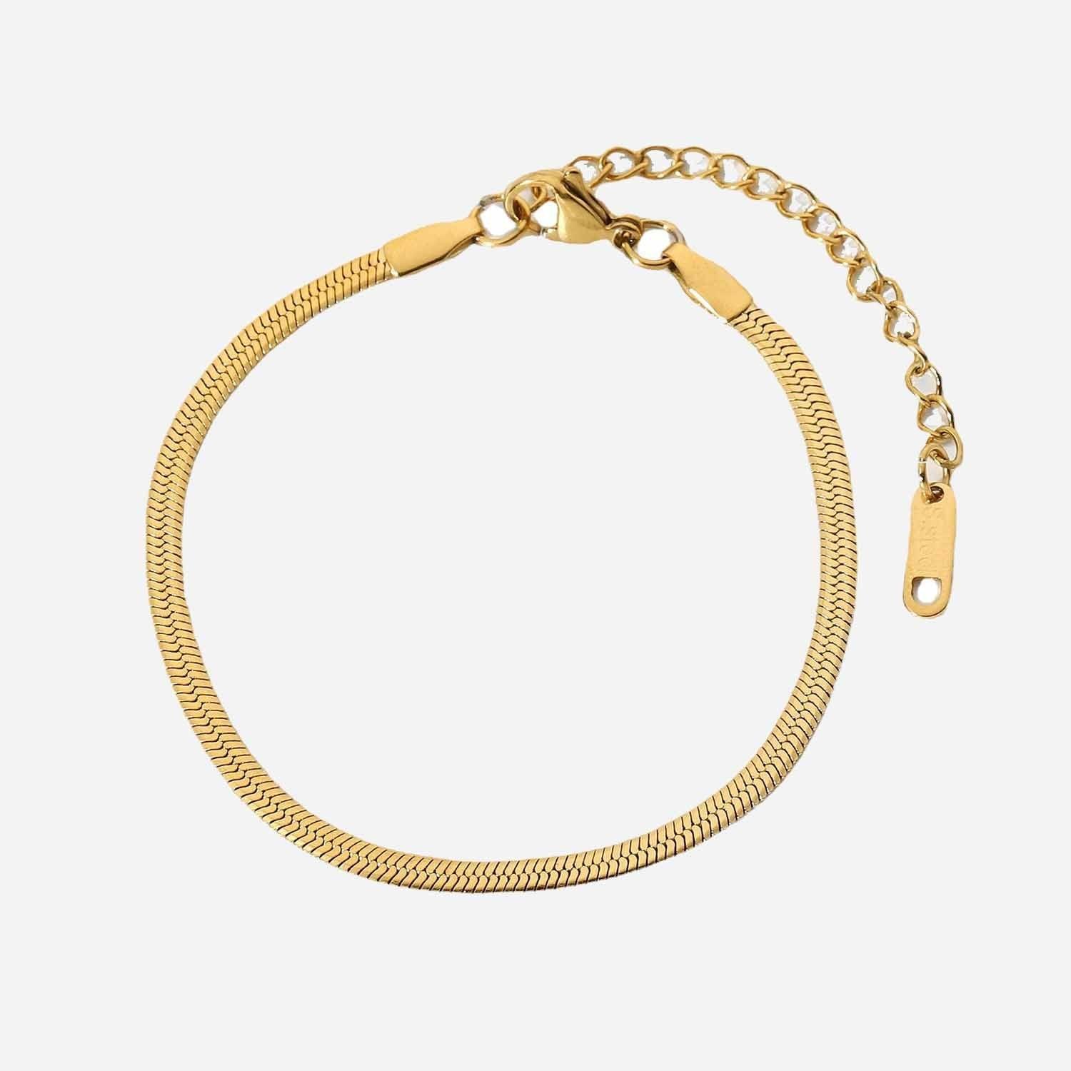 B12.18K Gold Blade Bracelet - Elle Royal Jewelry