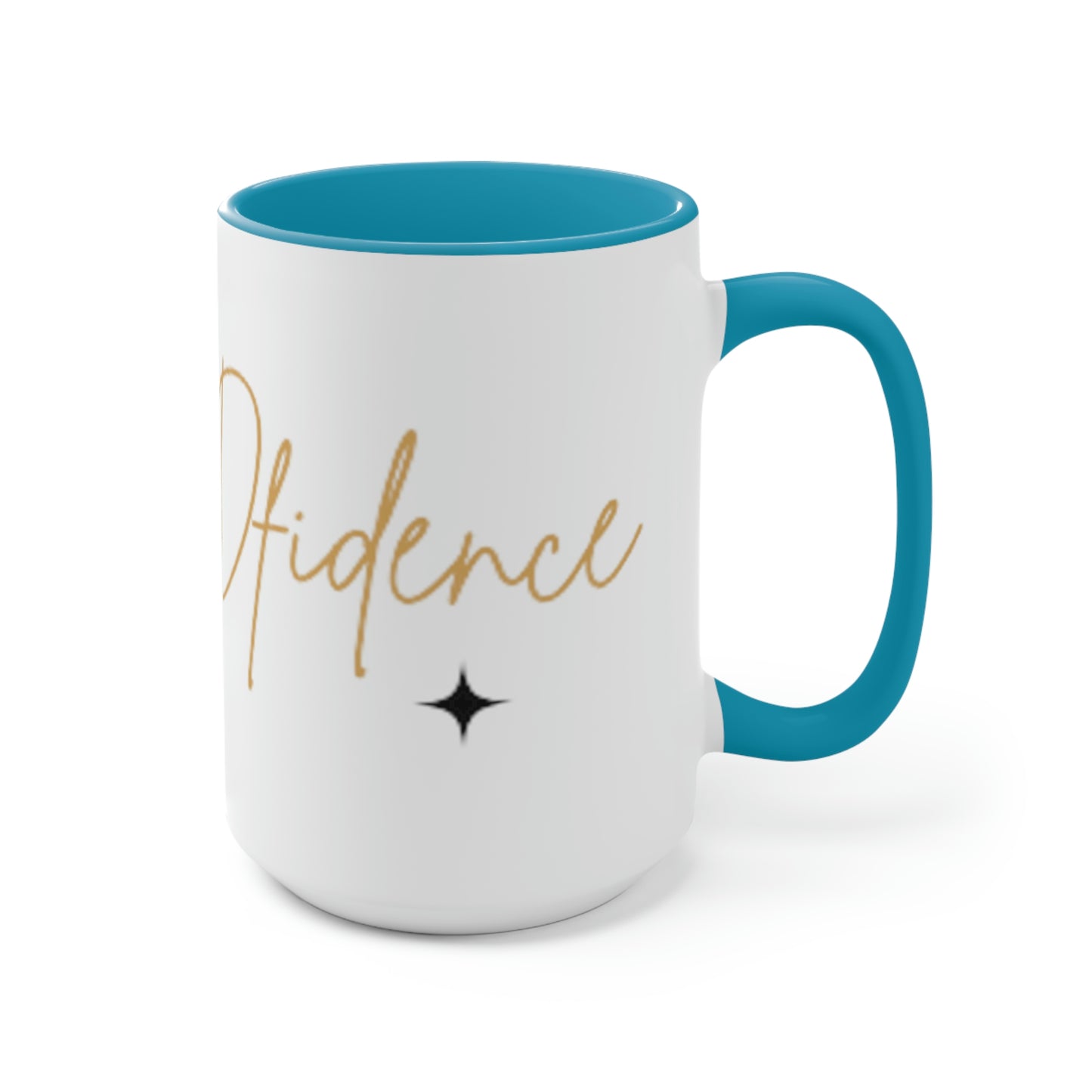 GODfidence Two-Tone Coffee Mugs, 15oz