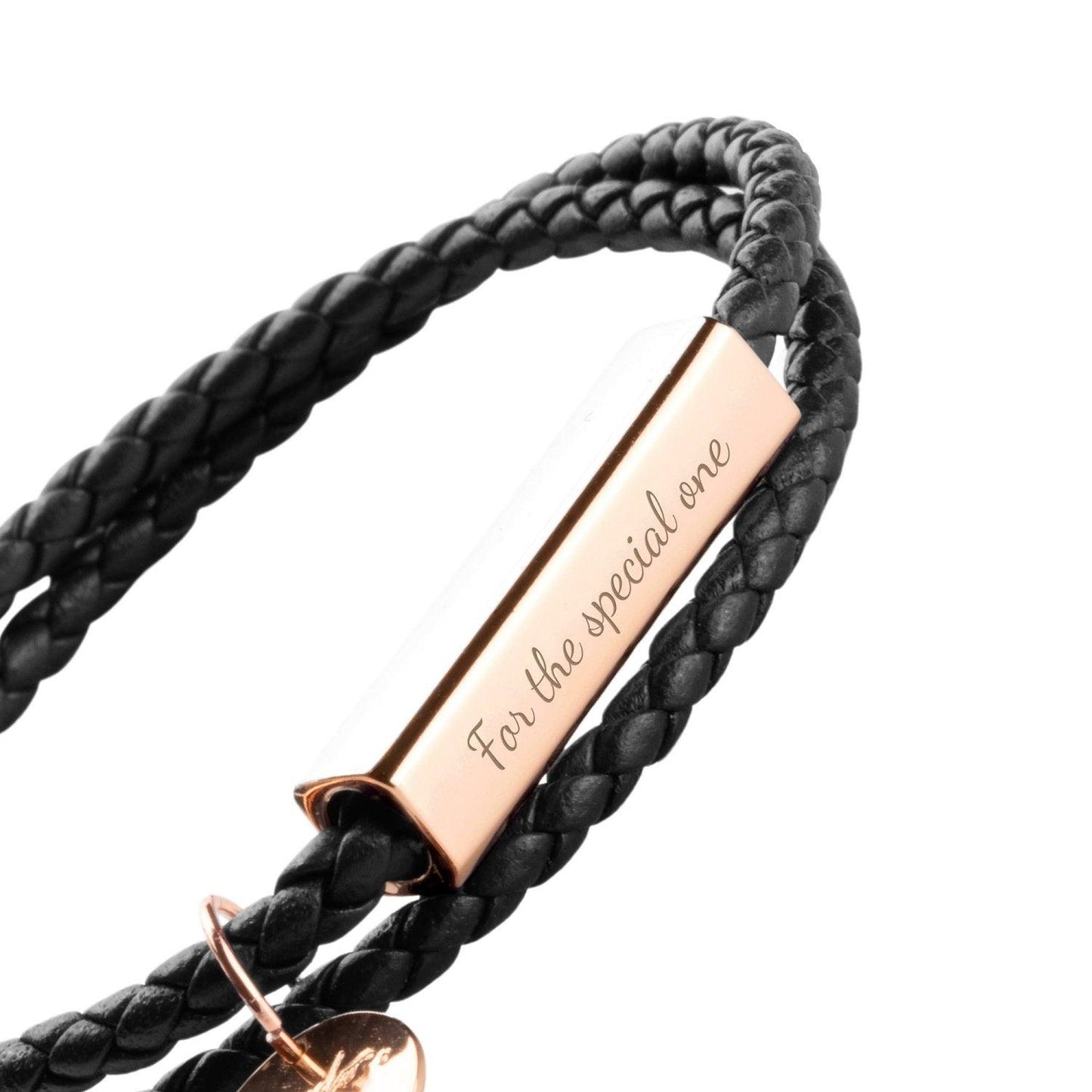 B3.Ricordi Italian Leather Wrap Bracelet(Jet Black) - Elle Royal Jewelry