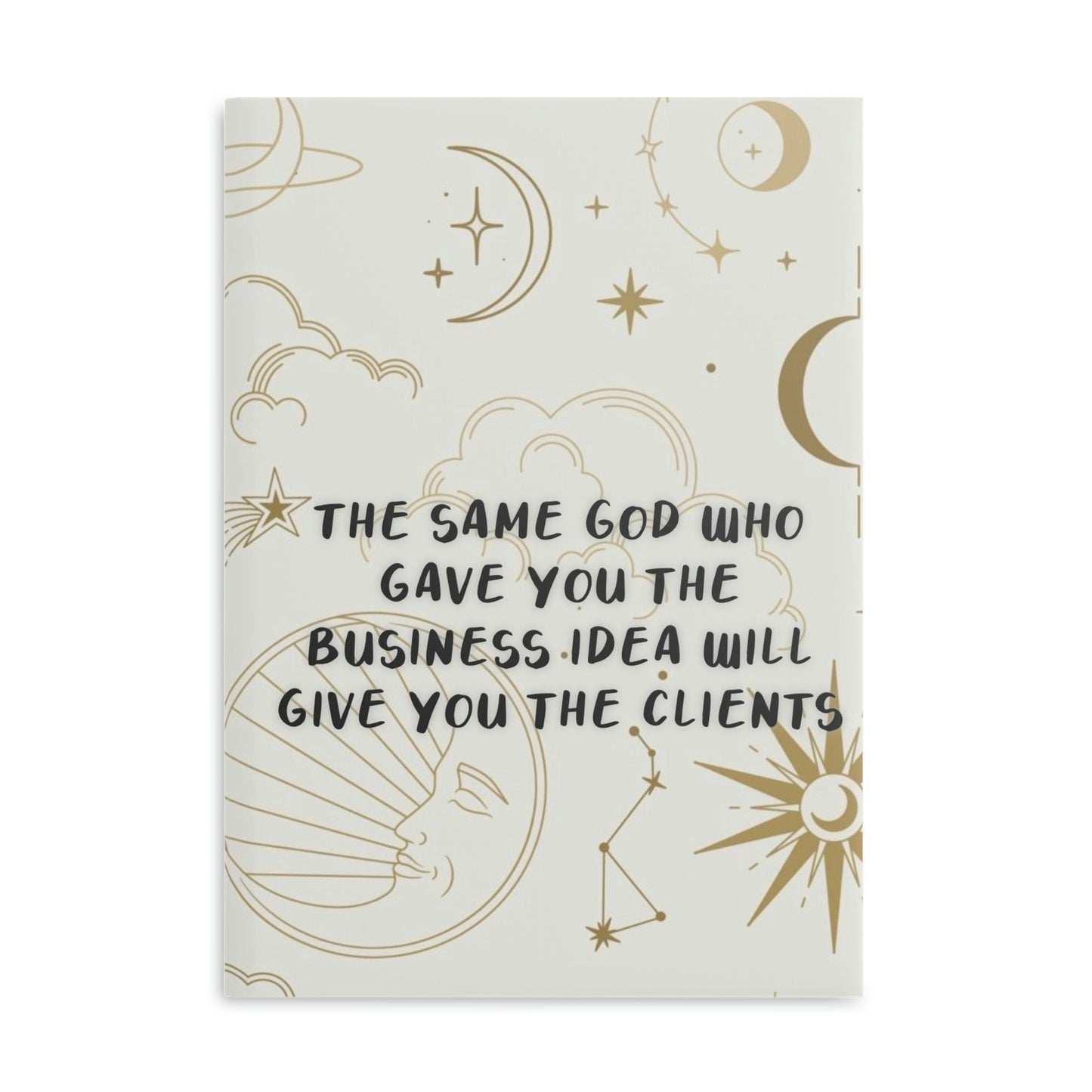 God - Clients - Hardcover Notebook with Puffy Covers