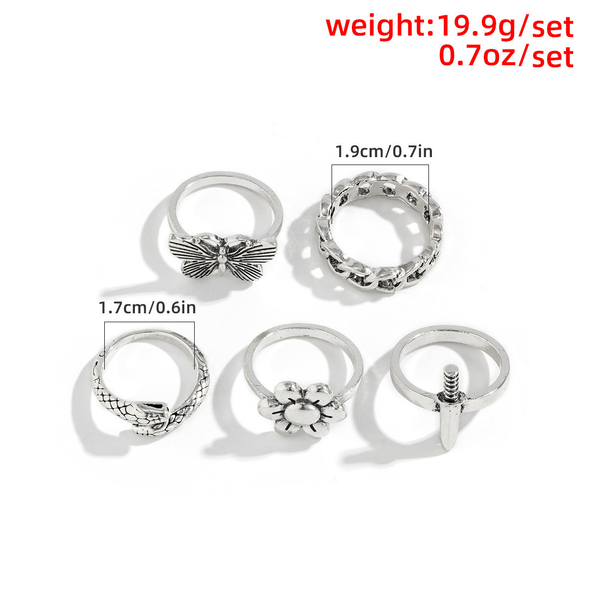 Men Fashion Trend Hip Hop Style Versatile Ring