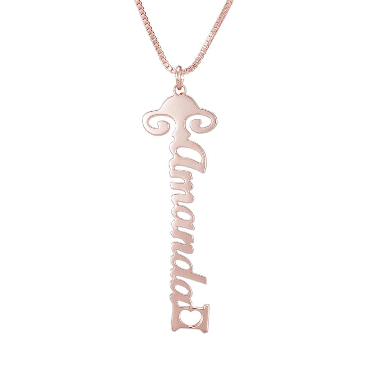 Dazzling Vertical Custom Name Necklace