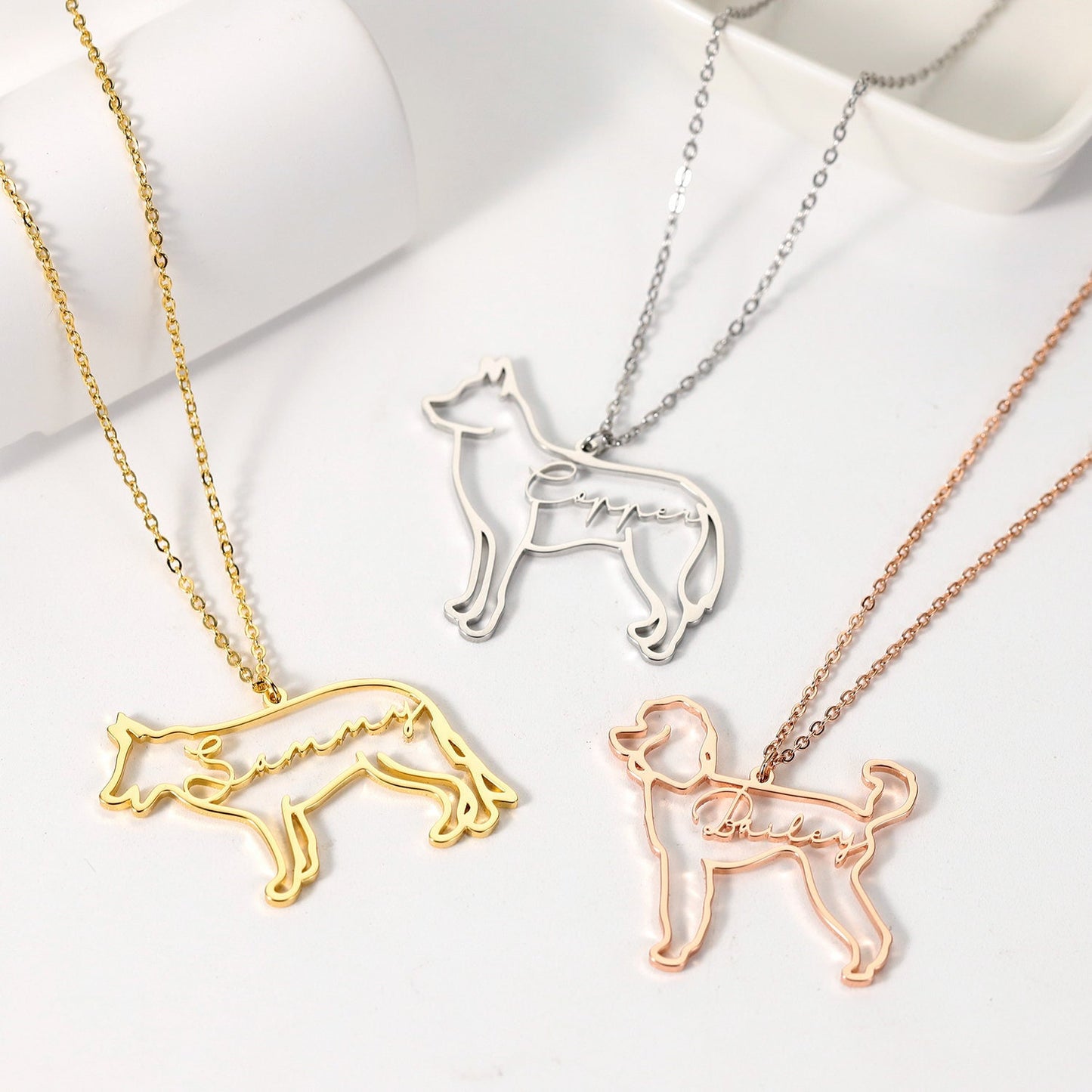 Custom Dog Name Necklace