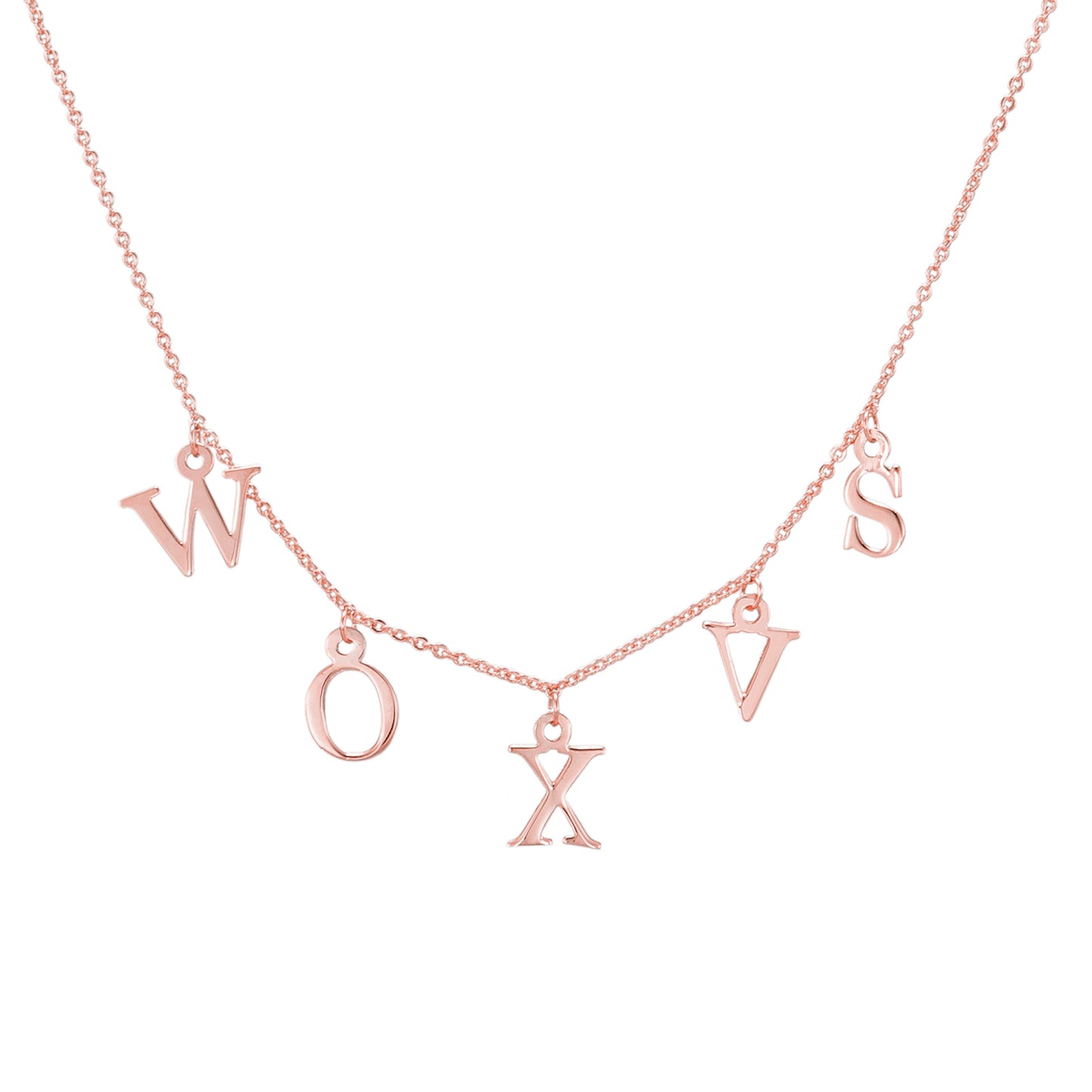 Handmade Multiple Single Letter Customizable Necklace